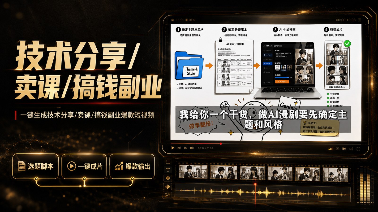技术分享/卖课/搞钱副业